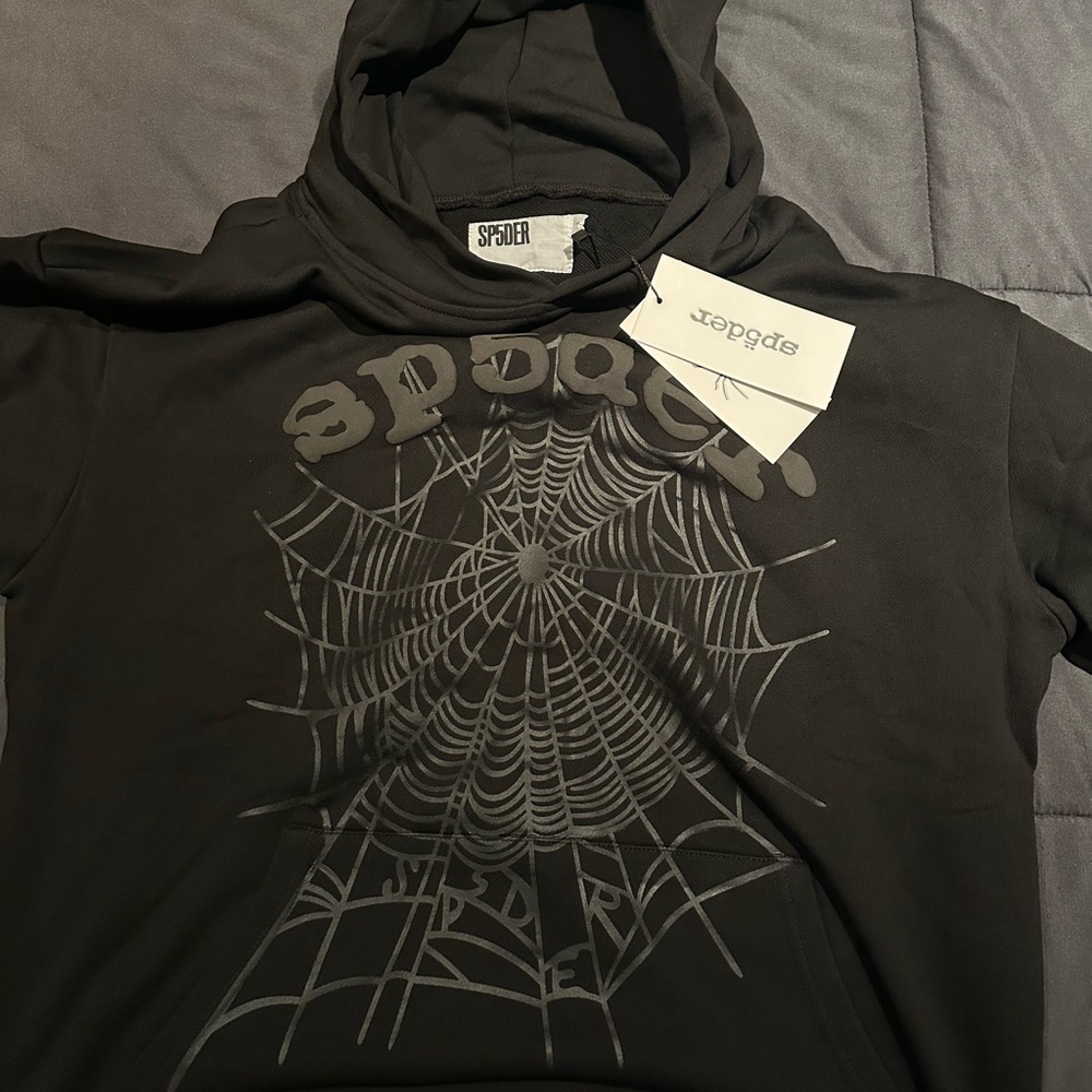 Spyder Black Knitwear with Web Pattern